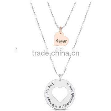 Wholesale Alibaba Beautiful Pendant Necklace for Mother and Daughter