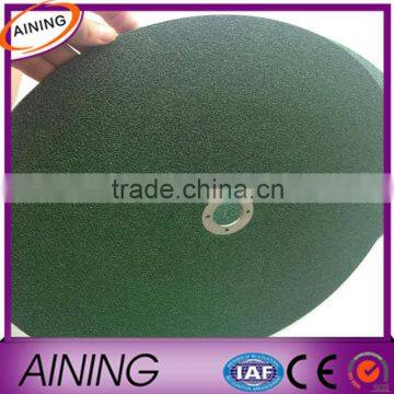 Green color cutting disc for inox