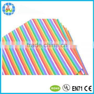 rainbow stripe eva foam sheet for handicraft