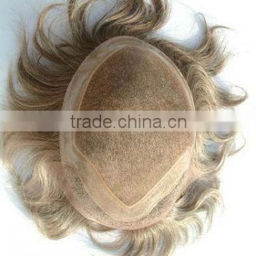 High quality Silky soft remy hair Lace Top Toupee