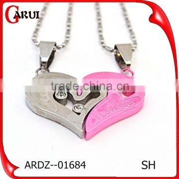 New Products 2016 Mothers Day Gifts Stainless Steel Pendant Pink