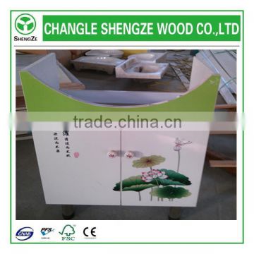 wood plastic plate bathroom cabinet only from changle shengze wood