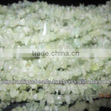 PREHNITE CHIPS BEADS GEMSTONE