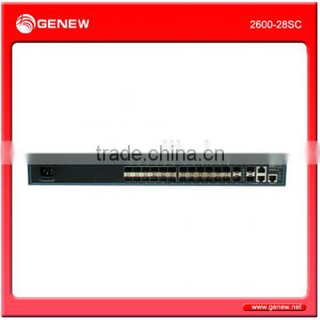 Genew Switch 2600-28SC Carrier-Class Access Ethernet LANswitch with ALC QinQ VLAN founction