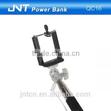 New Crystal Head Wired Slefie Stcik Holder for Mobile Phones QC16 photo-5