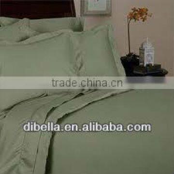 Pure Cotton Sateen Hotel Bedding Fabric Solid Dyeing