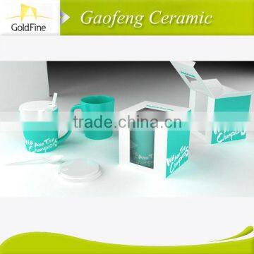 promotional ceramic mug for cafe