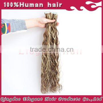 New fashion top quality best selling ombre remy tape hair extension