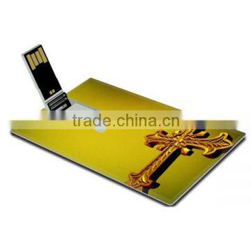 novelty gadget 2014 credit card style usb flash memory stick 64GB wholesale 