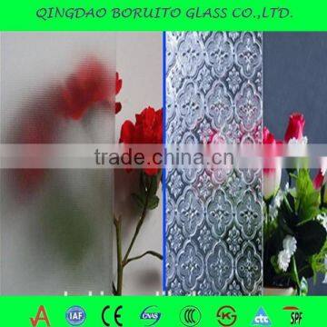 Factory Price 3-8mm Begonia Patterned Glass photo-3