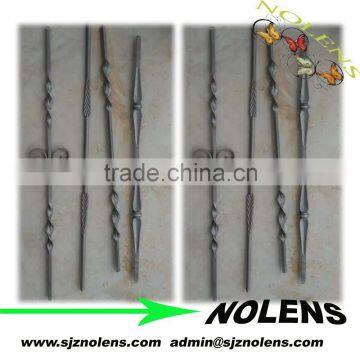 Decorative Indoor Stair Iron Twist Spindles With Shoes Wholesale