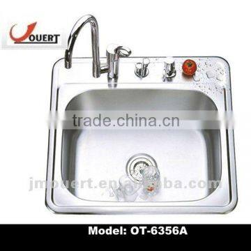 OT-6356A cUPC Stainless Steel Kitchen Sink, Bowl Water Metal Trough