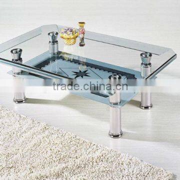 wholesale modern glass coffee end table TA-001