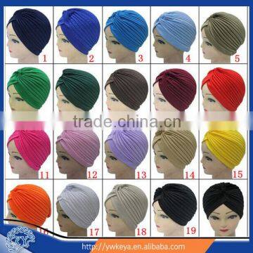 Wholesale 2016 fashion muslim hijab cap ,arabic style Big satin bonnet turban