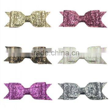 Fashion Girls bow headband boutique shiny sequin baby hair accessories                        
                                                                                Supplier's Choice