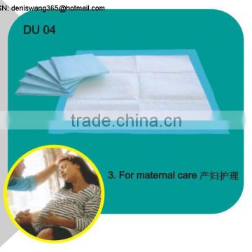 Blue absorbent hygienic underpad