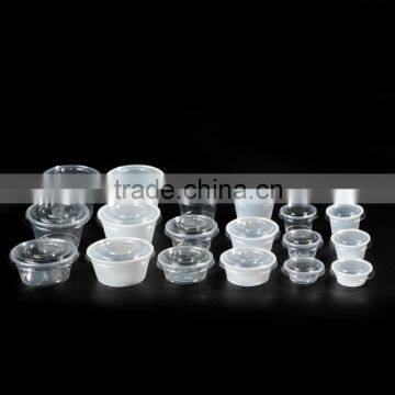 Plastic Sauce Cup With PET Cover / 4oz PS Disposable Transparent Cup photo-4