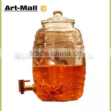 2016 new products food grade glass jars with clamp china supplier