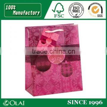 Wholesale Pink Asian Style Paper Bag