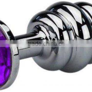 Chrome Butt Plug/ Sex Toys Female Adult Product