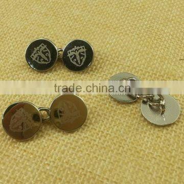 Two Parts Chain Link Metal Cuff Button For Men's Shirt--- 15806 photo-4