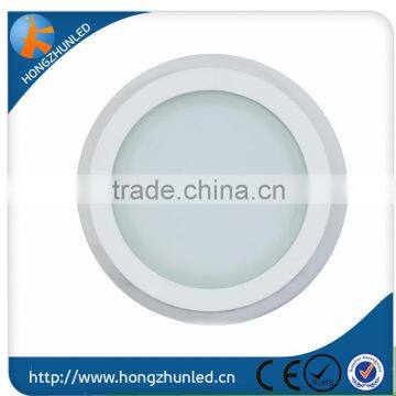 Hongzhun new product 6w 12w 18w glass panel with warranty 2 years