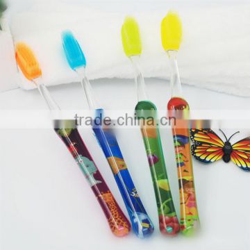 popular nano antibacterial toothbrush with colourful handle