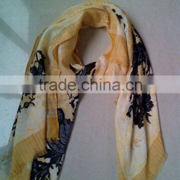 Noble and Elegant Polyester Scarf with Tassels in 2014