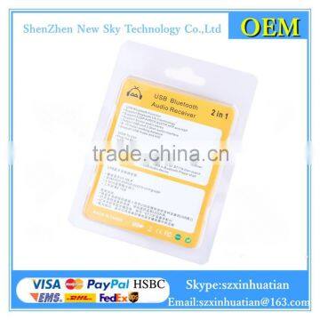 2in1 Dual Taps Bluetooth Receiver 3.5mm USB Stereo Mini Bluetooth Music Receiver photo-4