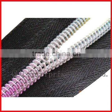 colorful teeth long chain coil zipper