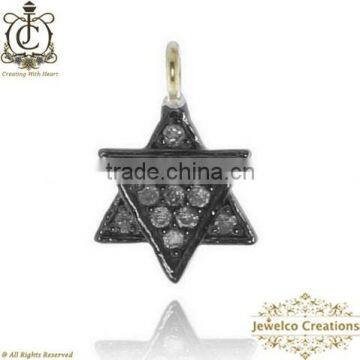 Star Pave Small Charm Jewelry, Star Pendant Jewelry, Designer Pendant Jewelry, Fashion Charm Pendant Jewelry