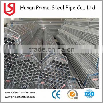 Construction material round galvanized steel pipe / pre galvanized steel pipe for sale