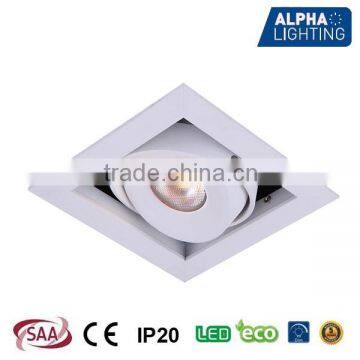 Square hot selling 7w led ceiling square adjustable dimmable downlight led recessed light