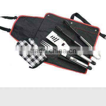 small size bbq tool set with gloves