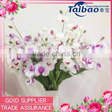 Artificial 7 Branches Orchid Long Stem silk flower artificial orchid plant sale