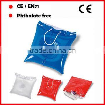 promotional PVC inflatable air cushion pillow bag with customized logo