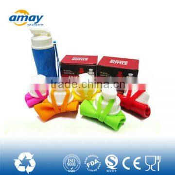 Top Selling Products 2016 Sports Silicone Water Bottle Latest Style Non-Toxic Foldable Silicone Water Bottle