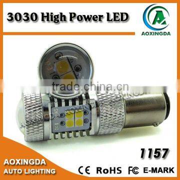 2016 newest 3030 high power series LED S25 1157 BAY15D car bulb with projector