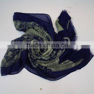 Korean Fashion Flower Printing Scarf OEM Scarves photo-5