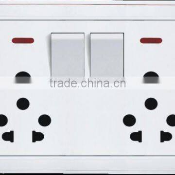 Two Gang Switch With Two 5/16 Socket And Indicator