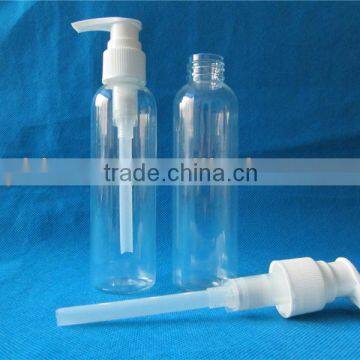 hotsale empty 150ml pet clear lotion pump bottle cosmetic PET lotion pump bottle