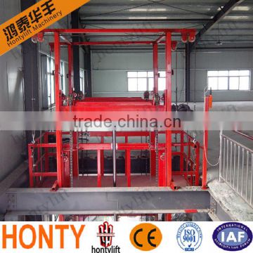 3.5m hydraulic vertical platform warehouse cargo lift/vertical platform lift