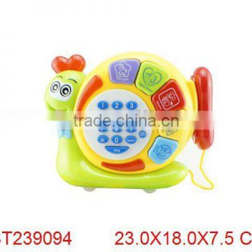 English & Spanish musical telephone toy with light