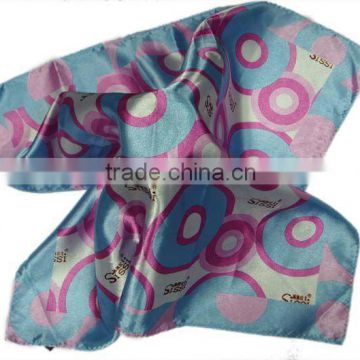 printed silk satin scarf