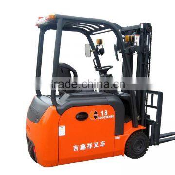 China factory price 1.8 ton 3-Wheel Electric Forklift Truck with CE for sale