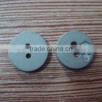 15mm engrave 2 holes metal alloy button