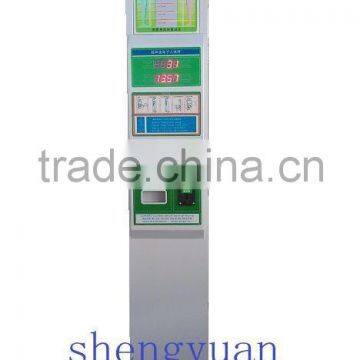 coin operated body height and weight scale