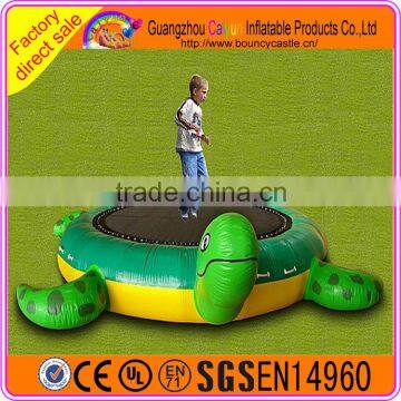 Tortoise Inflatable Water Trampoline Floating Water Bungee Bed