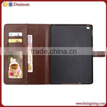 pu leather case for ipad air 2 , for ipad air 2 covers with own logo