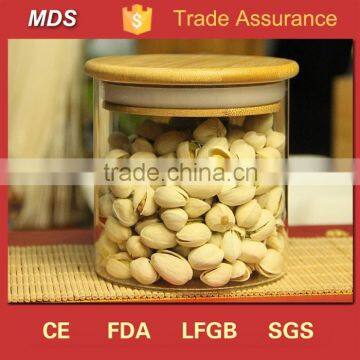 Clear Honey High Borosilicate Environmental Glass Jar With Wooden Lid Supplier's Choice photo-2